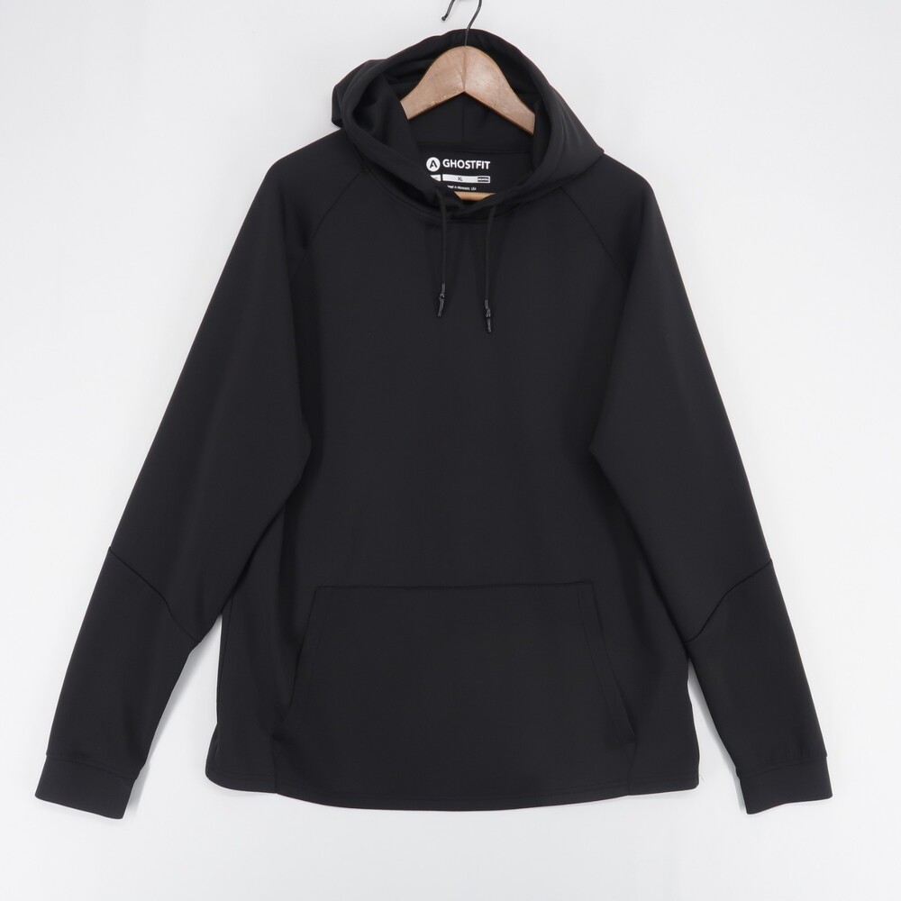 Ghostfit Hoodie Mens XL Black Pullover Nylon Athletic Gym Hand Pockets